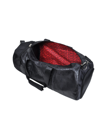 Borsone Stampato Nero Ric Rosso 100% Pl Milan - Imma Italy