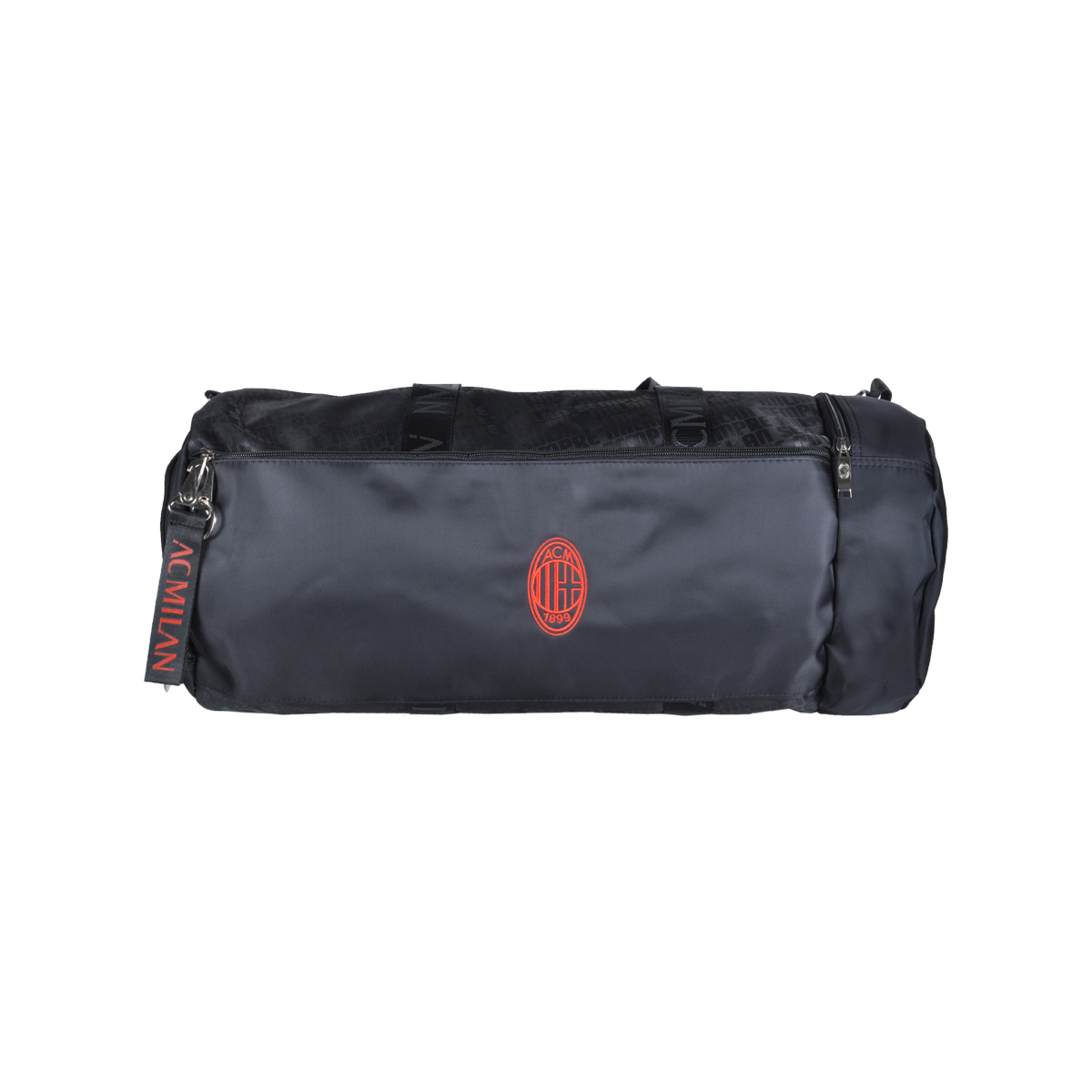 Borsone Stampato Nero Ric Rosso 100% Pl Milan - Imma Italy