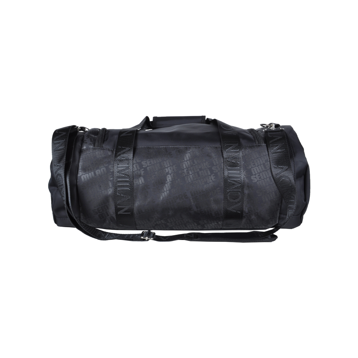 Borsone Stampato Nero Ric Rosso 100% Pl Milan - Imma Italy