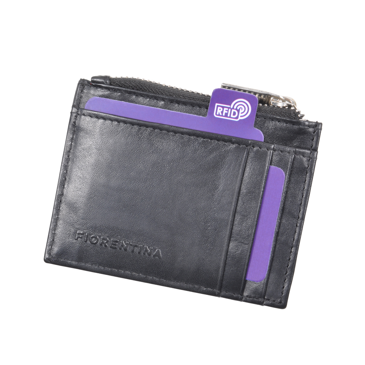 PORTAFOGLIO PORTACARTE 100%PELLE FIORENTINA