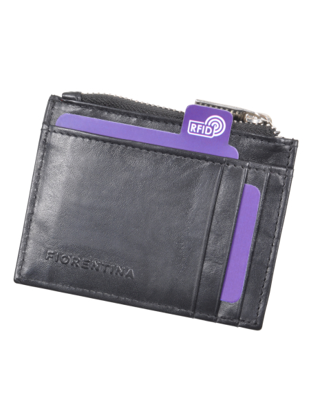 PORTAFOGLIO PORTACARTE 100%PELLE FIORENTINA