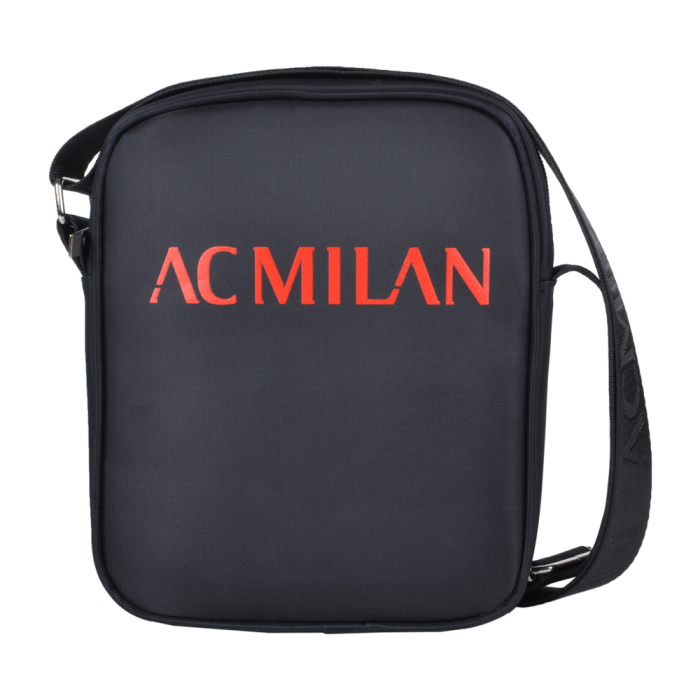 Borsello Grande Nero Ric Rosso 100%pl Milan - Imma Italy 2