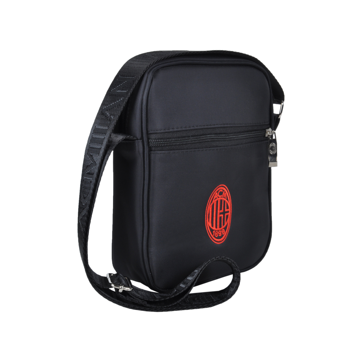 Borsello Grande Nero Ric Rosso 100%pl Milan - Imma Italy