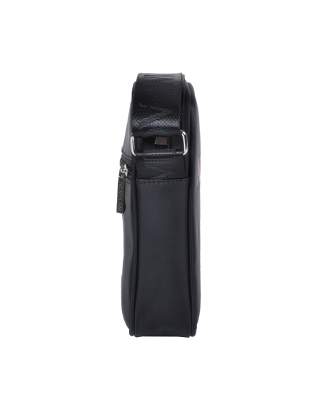 Borsello Grande Nero Ric Rosso 100%pl Milan - Imma Italy