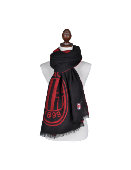 Sciarpa Logata Made In Italy In Box 50%pc 38%md 8%wo 4%wp Milan - Imma Italy