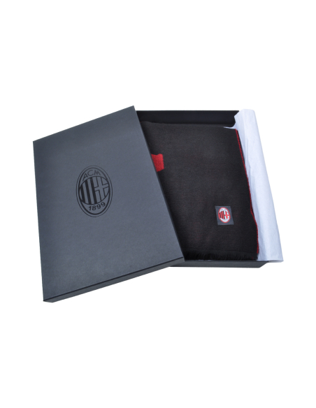 Sciarpa Logata Made In Italy In Box 50%pc 38%md 8%wo 4%wp Milan - Imma Italy