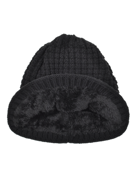 Set Cappello E Scaldacollo Maglia Nido D'ape E Pelliccetta 70%pc 30%pl Juventus - Imma Italy