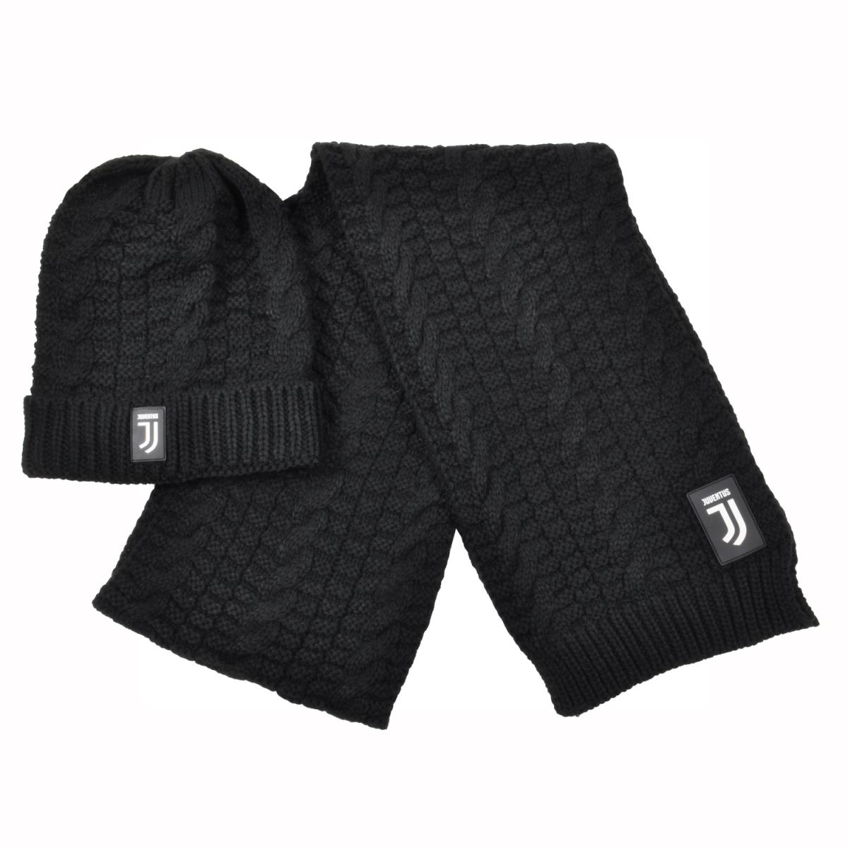 Set Cappello E Sciarpa Trecce 100%pc Juventus - Imma Italy