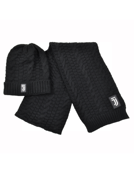 Set Cappello E Sciarpa Trecce 100%pc Juventus - Imma Italy