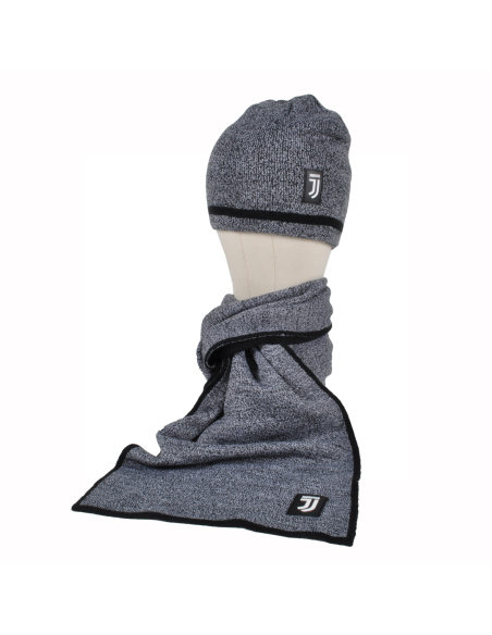 Set Cappello Cuffia Reversibile E Sciarpa 100%pc Juventus - Imma Italy