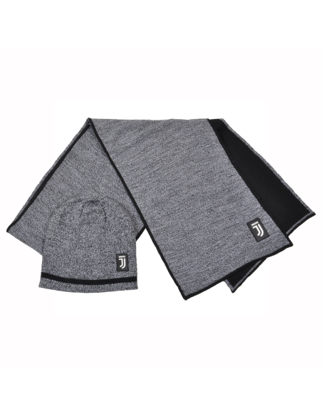 Set Cappello Cuffia Reversibile E Sciarpa 100%pc Juventus - Imma Italy