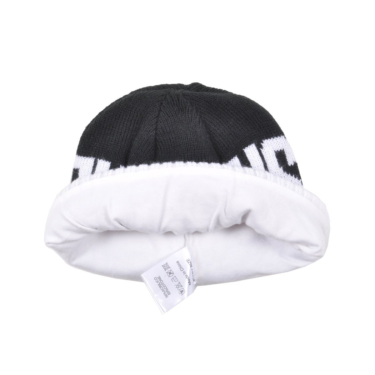 Cappello Cuffia A Maglia Jacquard Baby 50%pc 50%co Juventus - Imma Italy