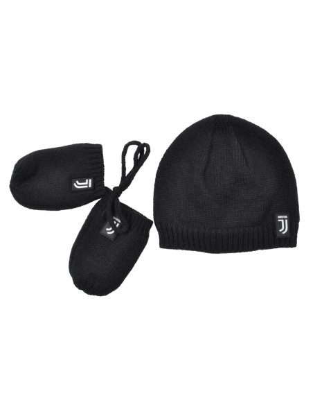 Cappello Maglia Baby Con Guanto Muffola 50%pc 50%pl Juventus - Imma Italy