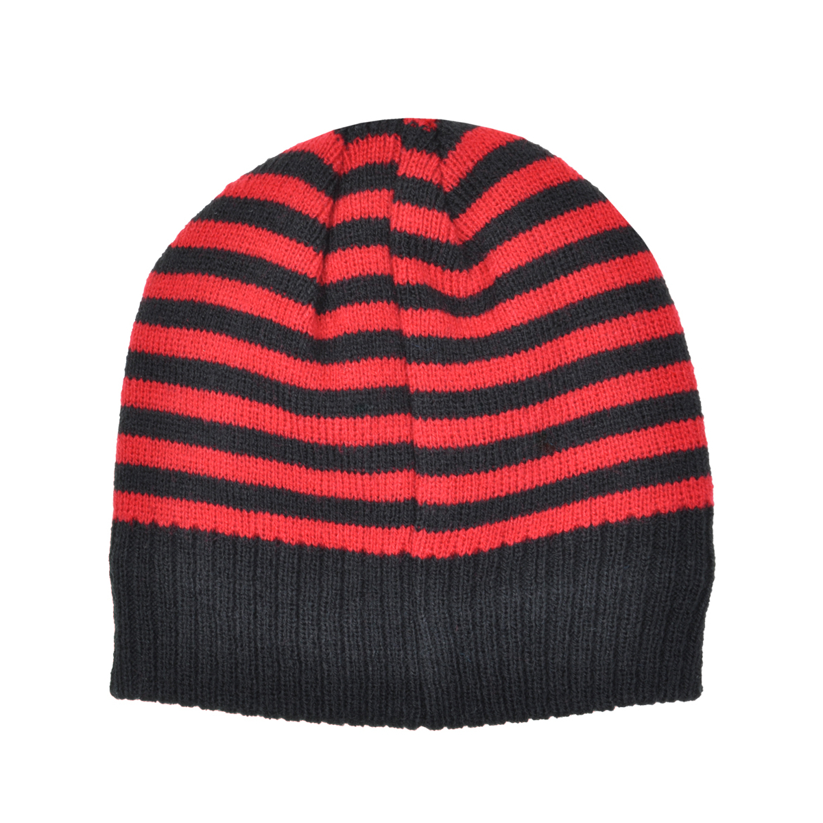 Cappello Cuffia A Maglia Righe Baby 50%pc 50%co Milan - Imma Italy