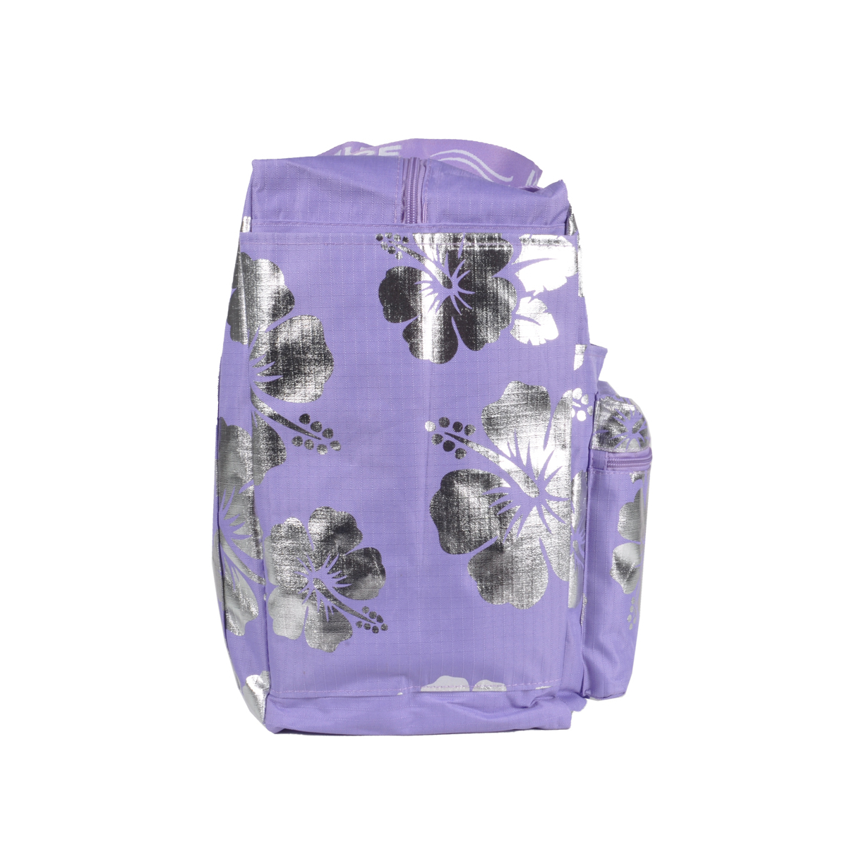 BORSA MARE RIB STOP QUADRATA IBISCUS METAL 100%PL AQUA DI MARE
