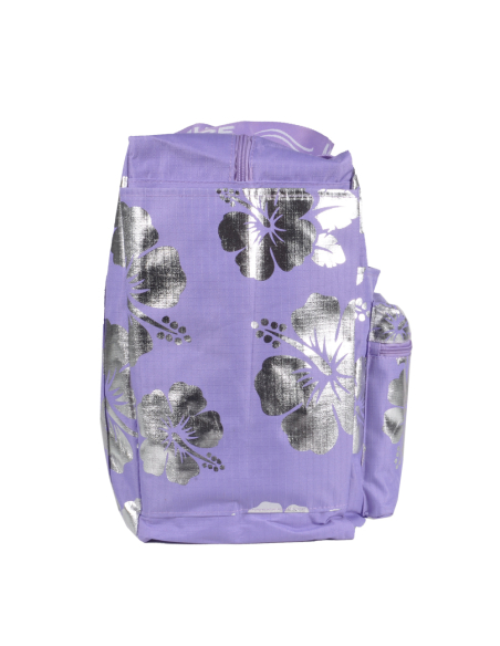BORSA MARE RIB STOP QUADRATA IBISCUS METAL 100%PL AQUA DI MARE