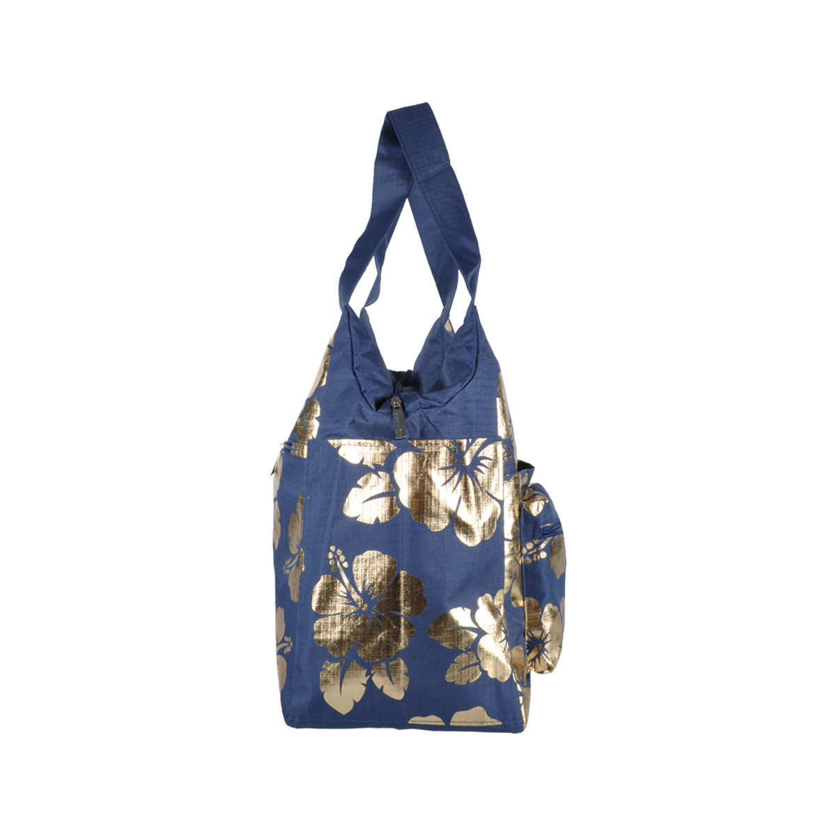 Borsa Mare Rib Stop Tonda Ibiscus Metal 100%pl Aqua Di Mare - Imma Italy