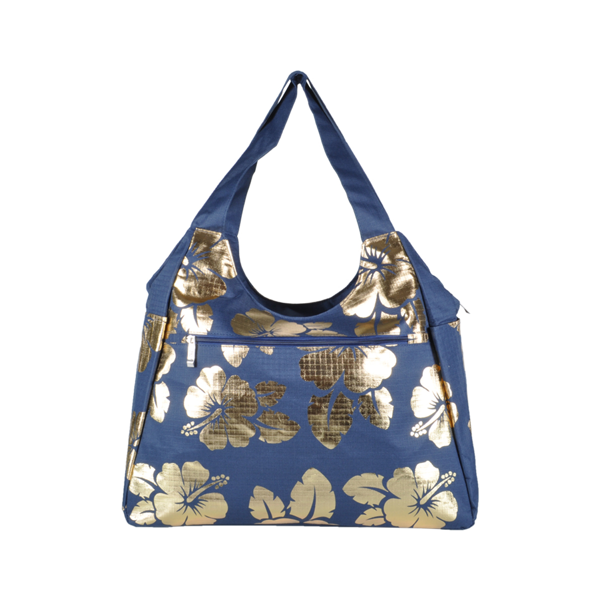 Borsa Mare Rib Stop Tonda Ibiscus Metal 100%pl Aqua Di Mare - Imma Italy