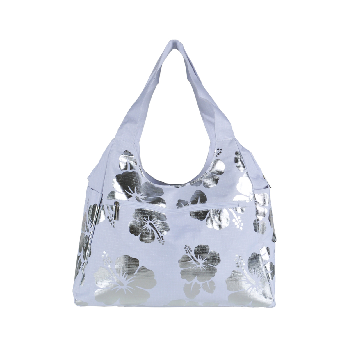 Borsa Mare Rib Stop Tonda Ibiscus Metal 100%pl Aqua Di Mare - Imma Italy