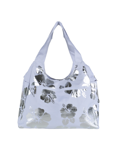 Borsa Mare Rib Stop Tonda Ibiscus Metal 100%pl Aqua Di Mare - Imma Italy