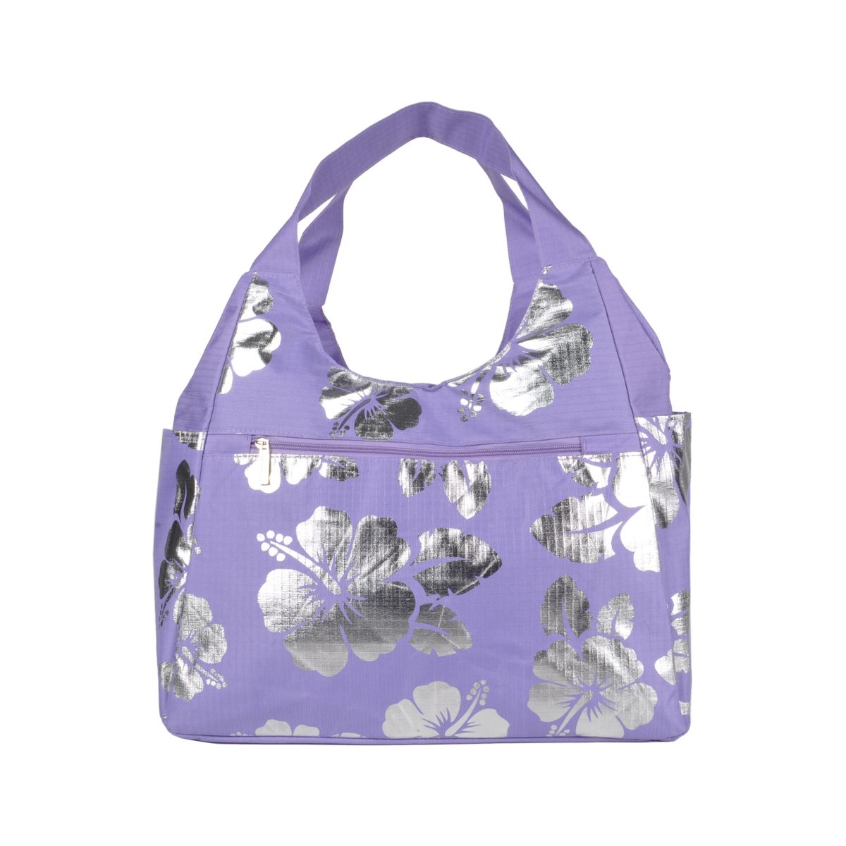 Borsa Mare Rib Stop Tonda Ibiscus Metal 100%pl Aqua Di Mare - Imma Italy