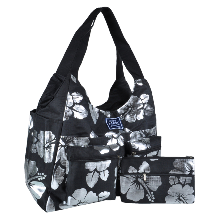 Borsa Mare Rib Stop Tonda Ibiscus Metal 100%pl Aqua Di Mare - Imma Italy 2