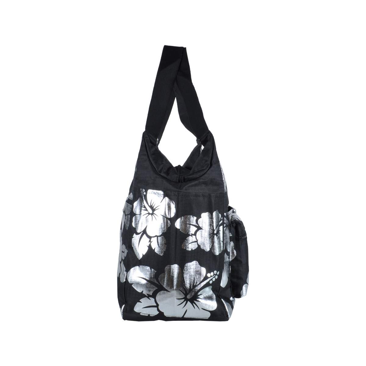 Borsa Mare Rib Stop Tonda Ibiscus Metal 100%pl Aqua Di Mare - Imma Italy