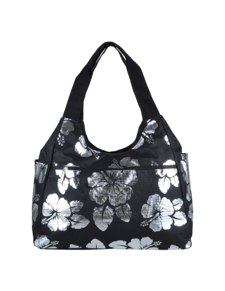 Borsa Mare Rib Stop Tonda Ibiscus Metal 100%pl Aqua Di Mare - Imma Italy