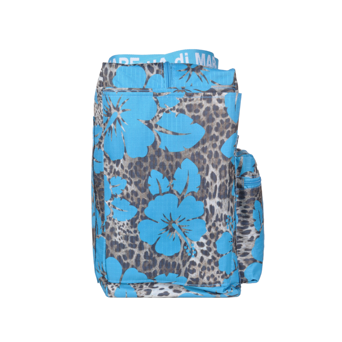 BORSA MARE QUADRATA MACULATA IBISCUS 100%PL AQUA DI MARE