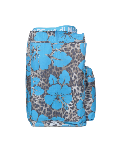 BORSA MARE QUADRATA MACULATA IBISCUS 100%PL AQUA DI MARE