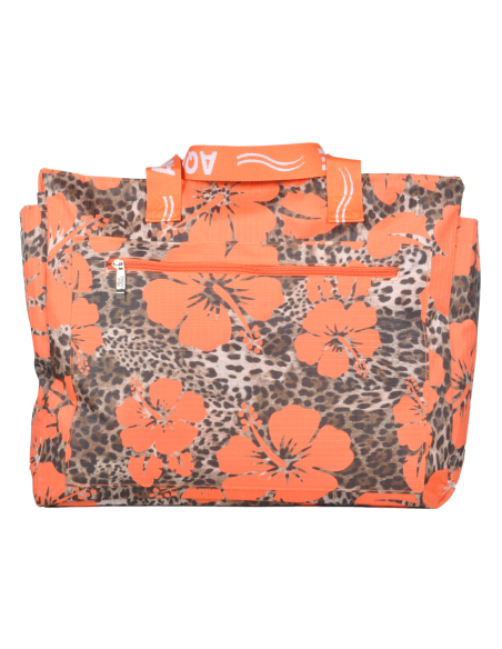 BORSA MARE QUADRATA MACULATA IBISCUS 100%PL AQUA DI MARE