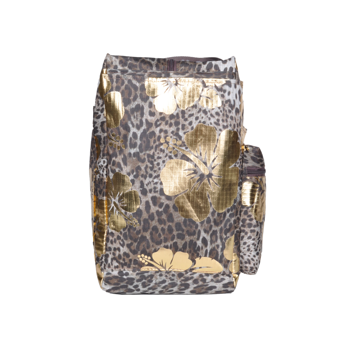 BORSA MARE QUADRATA MACULATA IBISCUS 100%PL AQUA DI MARE