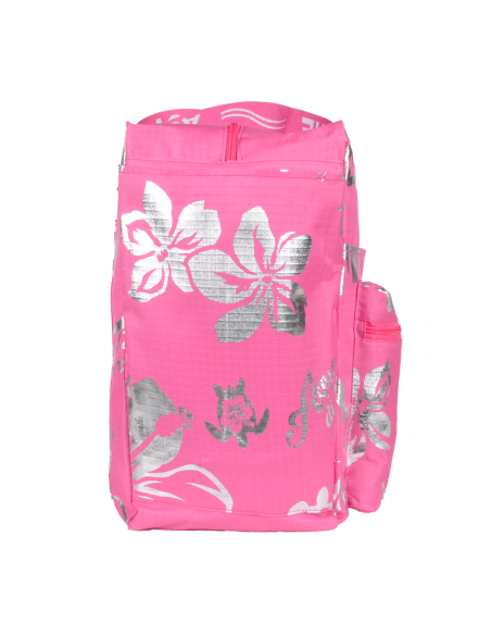 BORSA MARE RIB STOP QUADRATA IBISCUS METAL 100%PL AQUA DI MARE