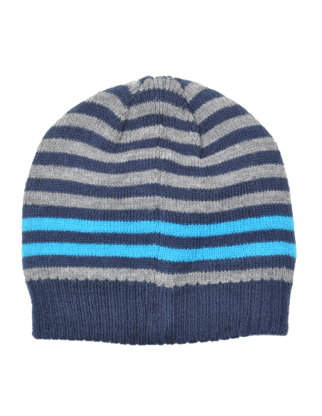 Cappello Cuffia A Maglia Righe Baby 50%pc 50%co Enzo Castellano Ssc Napoli - Imma Italy