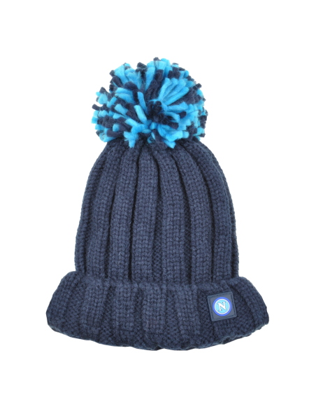 Cappello Ponpon Unito Baby 50%pc 50%co Enzo Castellano Ssc Napoli - Imma Italy