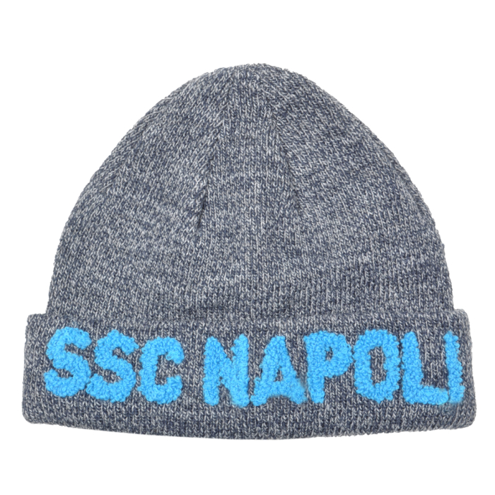 Cappello Skipper A Maglia Con Ricamo Kids 50%pc 50%pl Enzocastellano Ssc Napoli - Imma Italy