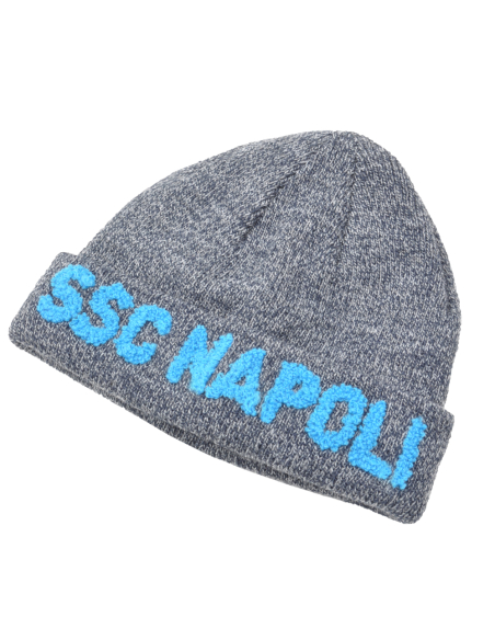Cappello Skipper A Maglia Con Ricamo Kids 50%pc 50%pl Enzocastellano Ssc Napoli - Imma Italy