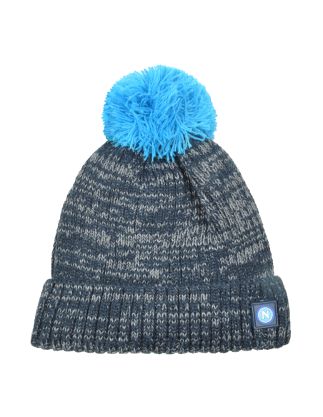 Cappello Ponpon Bicolore Kids 50%pc 50%pl Enzo Castellano Ssc Napoli - Imma Italy