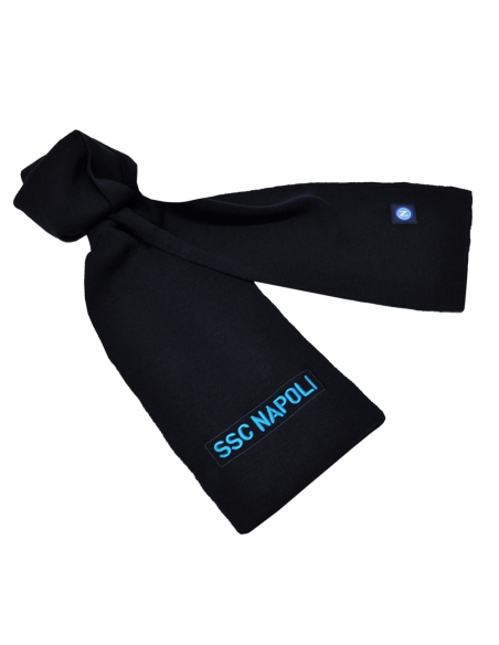 Sciarpa Maglia Con Ricamo 3d 100%pc Enzo Castellano Ssc Napoli - Imma Italy
