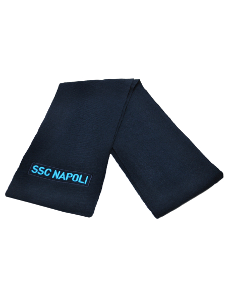Sciarpa Maglia Con Ricamo 3d 100%pc Enzo Castellano Ssc Napoli - Imma Italy