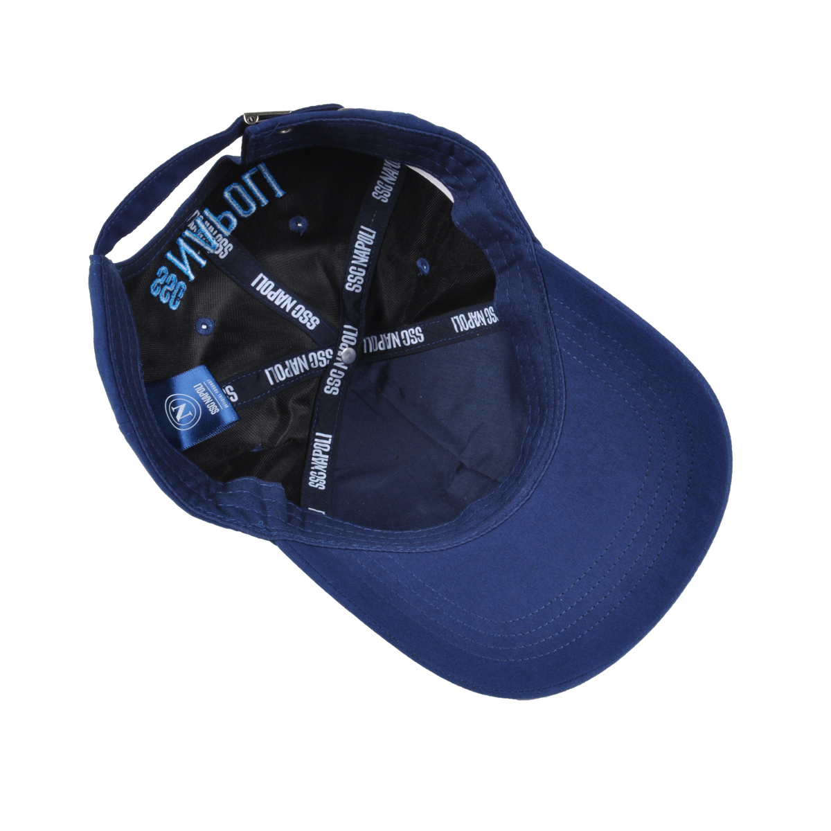 CAPPELLO BASEBALL ALCANTARA RICAMO AZZURRO 100%PL  Enzo Castellano SSC NAPOLI