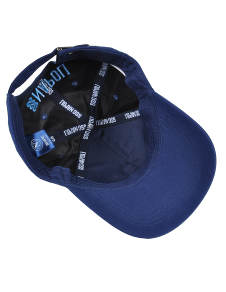 CAPPELLO BASEBALL ALCANTARA RICAMO AZZURRO 100%PL  Enzo Castellano SSC NAPOLI