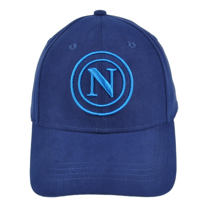 CAPPELLO BASEBALL ALCANTARA RICAMO AZZURRO 100%PL  Enzo Castellano SSC NAPOLI