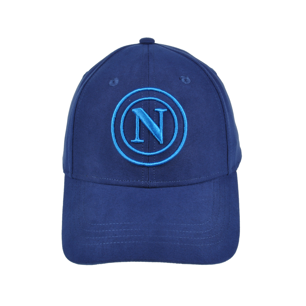 CAPPELLO BASEBALL ALCANTARA RICAMO AZZURRO 100%PL  Enzo Castellano SSC NAPOLI