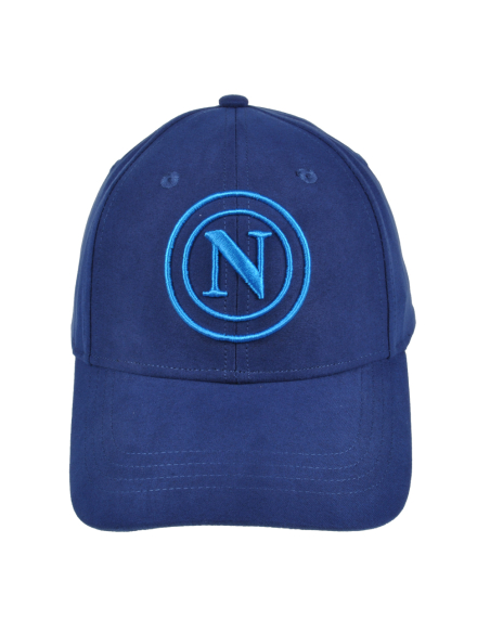 CAPPELLO BASEBALL ALCANTARA RICAMO AZZURRO 100%PL  Enzo Castellano SSC NAPOLI