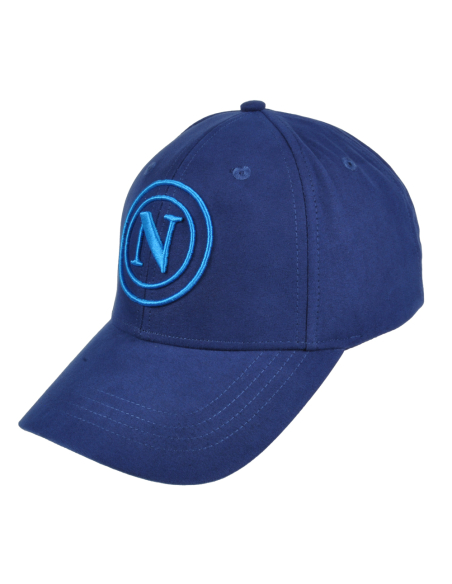 CAPPELLO BASEBALL ALCANTARA RICAMO AZZURRO 100%PL  Enzo Castellano SSC NAPOLI