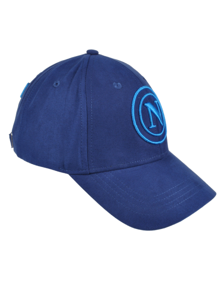 CAPPELLO BASEBALL ALCANTARA RICAMO AZZURRO 100%PL  Enzo Castellano SSC NAPOLI