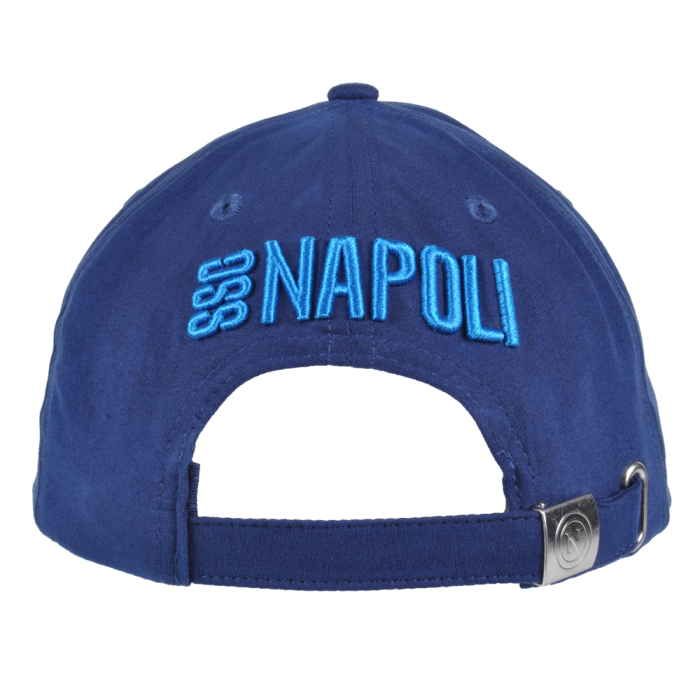 CAPPELLO BASEBALL ALCANTARA RICAMO AZZURRO 100%PL  Enzo Castellano SSC NAPOLI 2