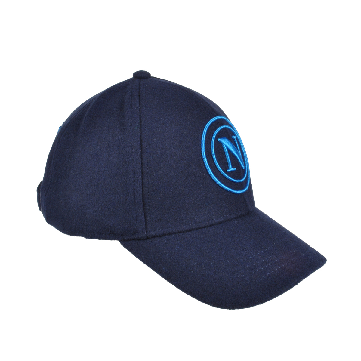 CAPPELLO BASEBALL FELTRO RICAMO AZZURRO 100%PL Enzo Castellano SSC NAPOLI