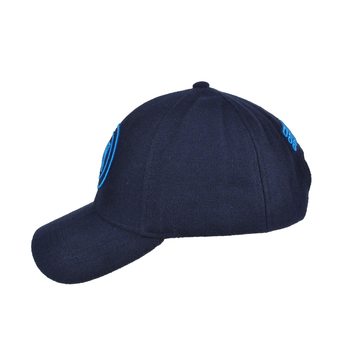 CAPPELLO BASEBALL FELTRO RICAMO AZZURRO 100%PL Enzo Castellano SSC NAPOLI